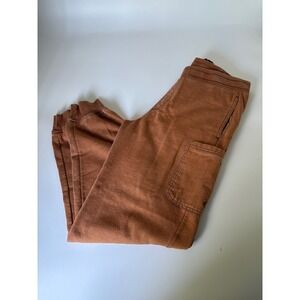 32 Bar Blues Mens Rust Brown Fleece Cargo Jogger Pants Size Medium
